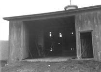 SA0741.5 - Photo of doorway for teams in round barn., Winterthur Shaker Photograph and Post Card Collection 1851 to 1921c